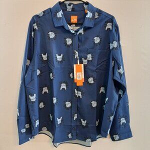 Con.Struct XL Save Them All French Bulldog Print Shirt
